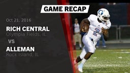 Recap: Rich Central  vs. Alleman  2016