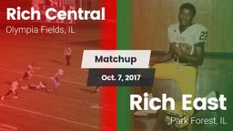Matchup: Rich Central vs. Rich East  2017