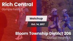 Matchup: Rich Central vs. Bloom Township  District 206 2017