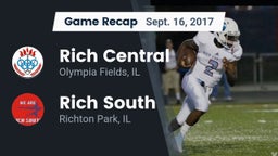 Recap: Rich Central  vs. Rich South  2017