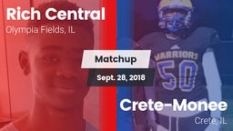 Matchup: Rich Central vs. Crete-Monee  2018