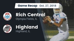 Recap: Rich Central  vs. Highland  2018