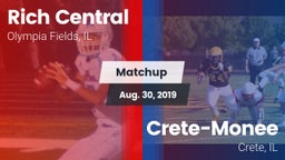 Matchup: Rich Central vs. Crete-Monee  2019