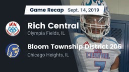 Recap: Rich Central  vs. Bloom Township  District 206 2019