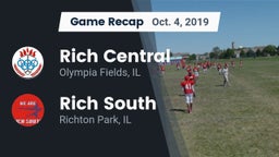 Recap: Rich Central  vs. Rich South  2019