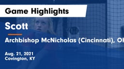 Scott  vs Archbishop McNicholas (Cincinnati), OH Game Highlights - Aug. 21, 2021