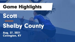 Scott  vs Shelby County  Game Highlights - Aug. 27, 2021