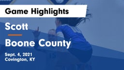 Scott  vs Boone County  Game Highlights - Sept. 4, 2021