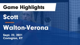 Scott  vs Walton-Verona  Game Highlights - Sept. 22, 2021
