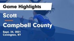 Scott  vs Campbell County  Game Highlights - Sept. 24, 2021