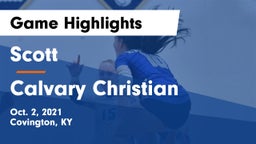 Scott  vs Calvary Christian Game Highlights - Oct. 2, 2021