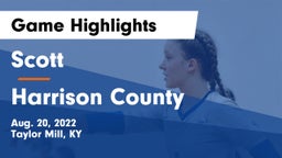 Scott  vs Harrison County  Game Highlights - Aug. 20, 2022