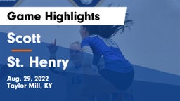 Scott  vs St. Henry  Game Highlights - Aug. 29, 2022