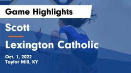 Scott  vs Lexington Catholic Game Highlights - Oct. 1, 2022