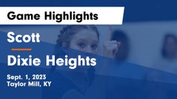 Scott  vs Dixie Heights  Game Highlights - Sept. 1, 2023