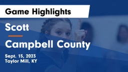 Scott  vs Campbell County  Game Highlights - Sept. 15, 2023