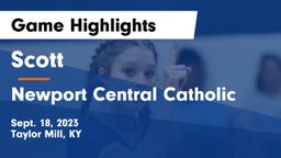 Scott  vs Newport Central Catholic  Game Highlights - Sept. 18, 2023