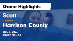 Scott  vs Harrison County  Game Highlights - Oct. 5, 2023