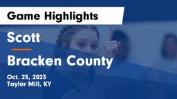 Scott  vs Bracken County Game Highlights - Oct. 25, 2023