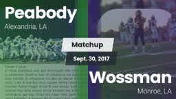 Matchup: Peabody vs. Wossman  2017
