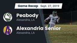 Recap: Peabody  vs. Alexandria Senior  2019