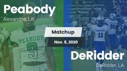 Matchup: Peabody vs. DeRidder  2020