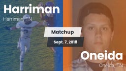 Matchup: Harriman vs. Oneida  2018