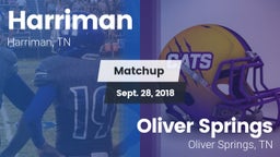 Matchup: Harriman vs. Oliver Springs  2018