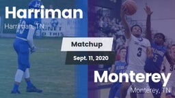 Matchup: Harriman vs. Monterey  2020
