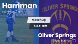 Matchup: Harriman vs. Oliver Springs  2020