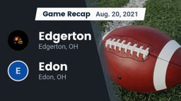 Recap: Edgerton  vs. Edon  2021