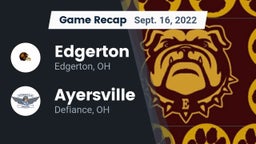 Recap: Edgerton  vs. Ayersville  2022