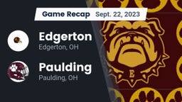 Recap: Edgerton  vs. Paulding  2023