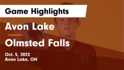 Avon Lake  vs Olmsted Falls  Game Highlights - Oct. 5, 2022