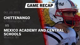 Recap: Chittenango  vs. Mexico Academy and Central Schools 2015