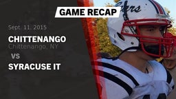 Recap: Chittenango  vs. Syracuse IT 2015