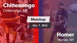 Matchup: Chittenango vs. Homer  2016