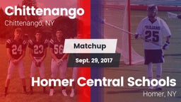 Matchup: Chittenango vs. Homer Central Schools 2017