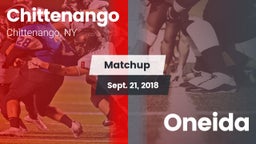 Matchup: Chittenango vs. Oneida 2018