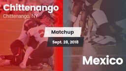 Matchup: Chittenango vs. Mexico 2018
