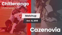 Matchup: Chittenango vs. Cazenovia 2018