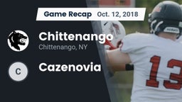 Recap: Chittenango  vs. Cazenovia 2018