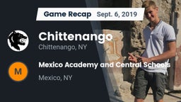 Recap: Chittenango  vs. Mexico Academy and Central Schools 2019