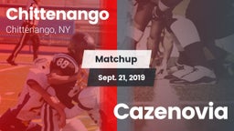 Matchup: Chittenango vs. Cazenovia 2019