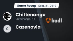 Recap: Chittenango  vs. Cazenovia 2019