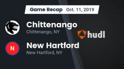 Recap: Chittenango  vs. New Hartford  2019