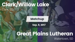 Matchup: Clark/Willow Lake vs. Great Plains Lutheran  2017