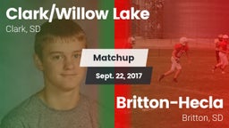 Matchup: Clark/Willow Lake vs. Britton-Hecla  2017