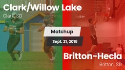 Matchup: Clark/Willow Lake vs. Britton-Hecla  2018