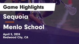 Sequoia  vs Menlo School Game Highlights - April 5, 2024